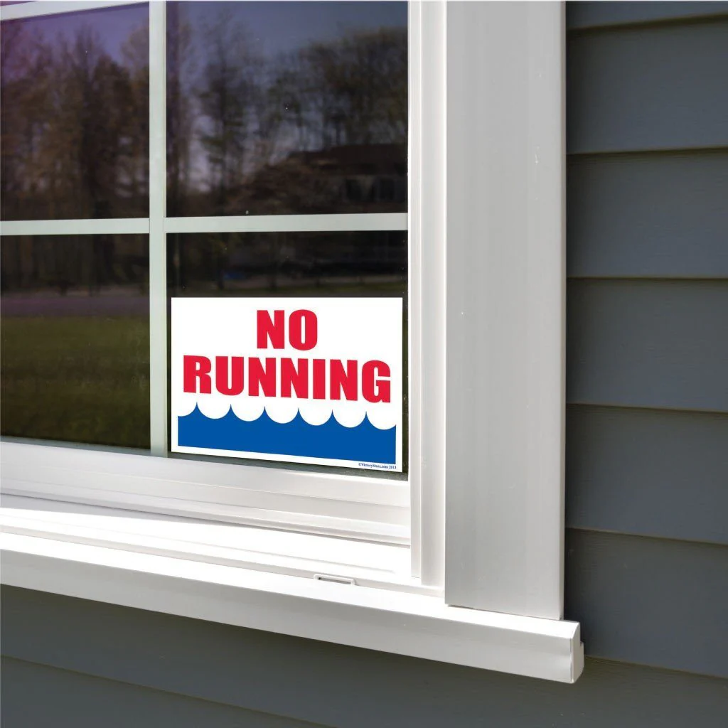 No Running Pool Sign or Sticker - Image 6