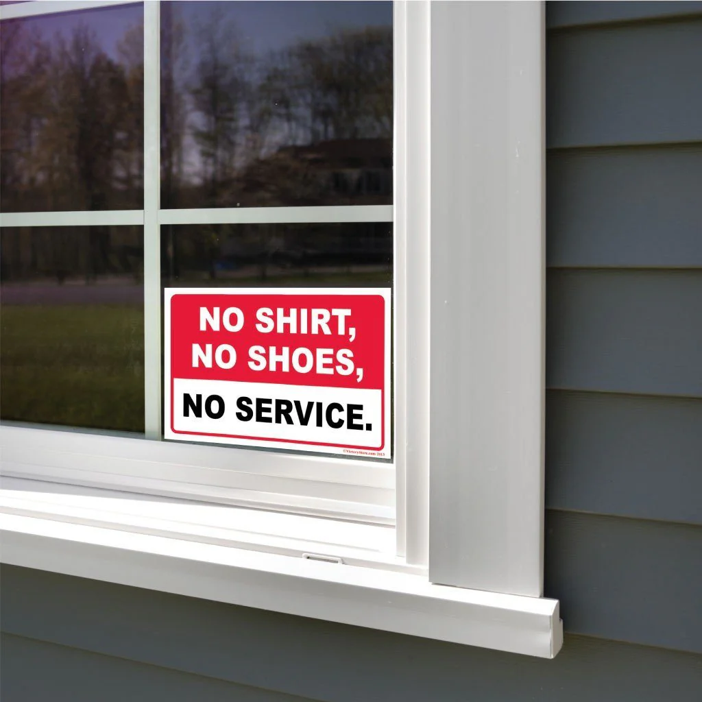 No Shirt, No Shoes, No Service Signage - Image 6