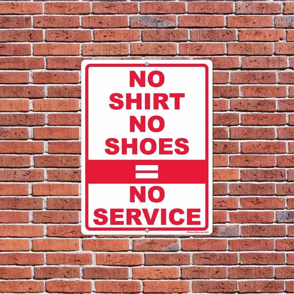 No Shirt, No Shoes, No Service Signage - Image 7