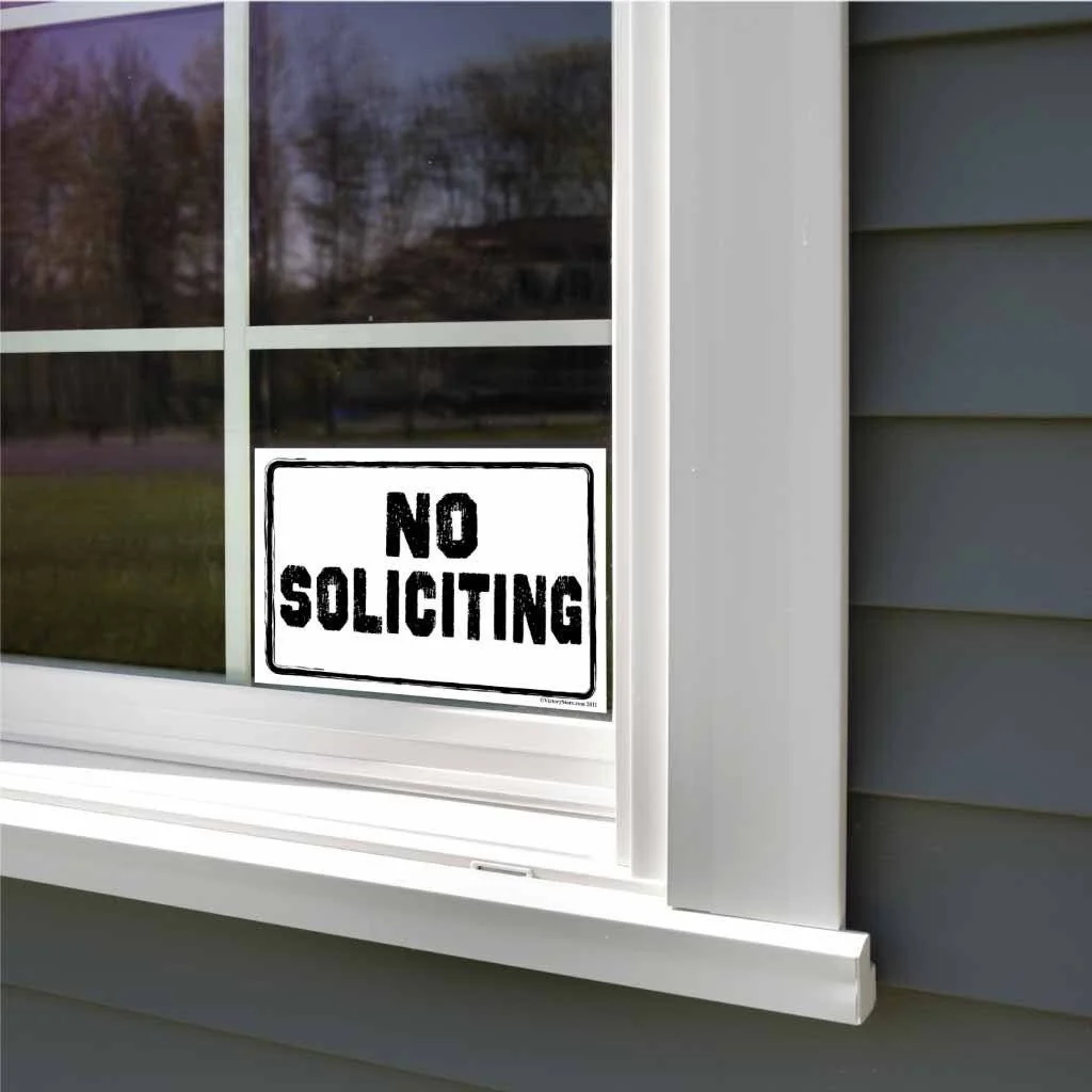 No Soliciting Sign or Sticker - Image 6