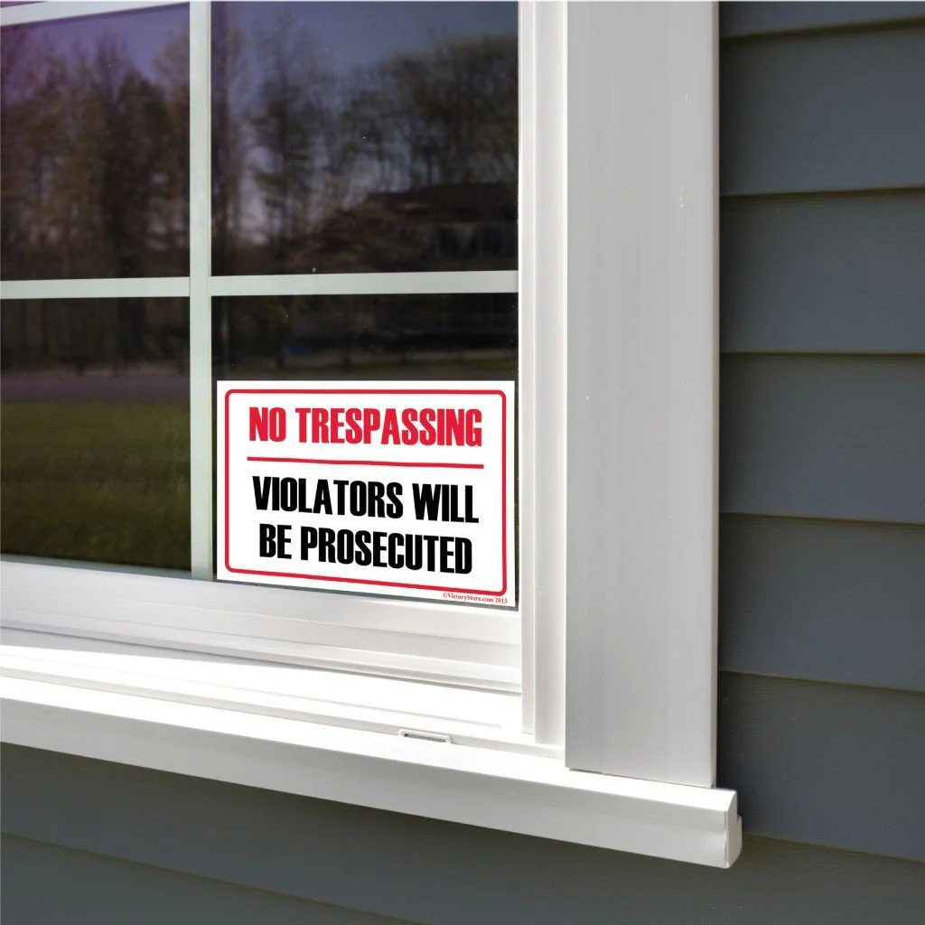 No Trespassing Violators will be Prosecuted Sign or Sticker - Image 5