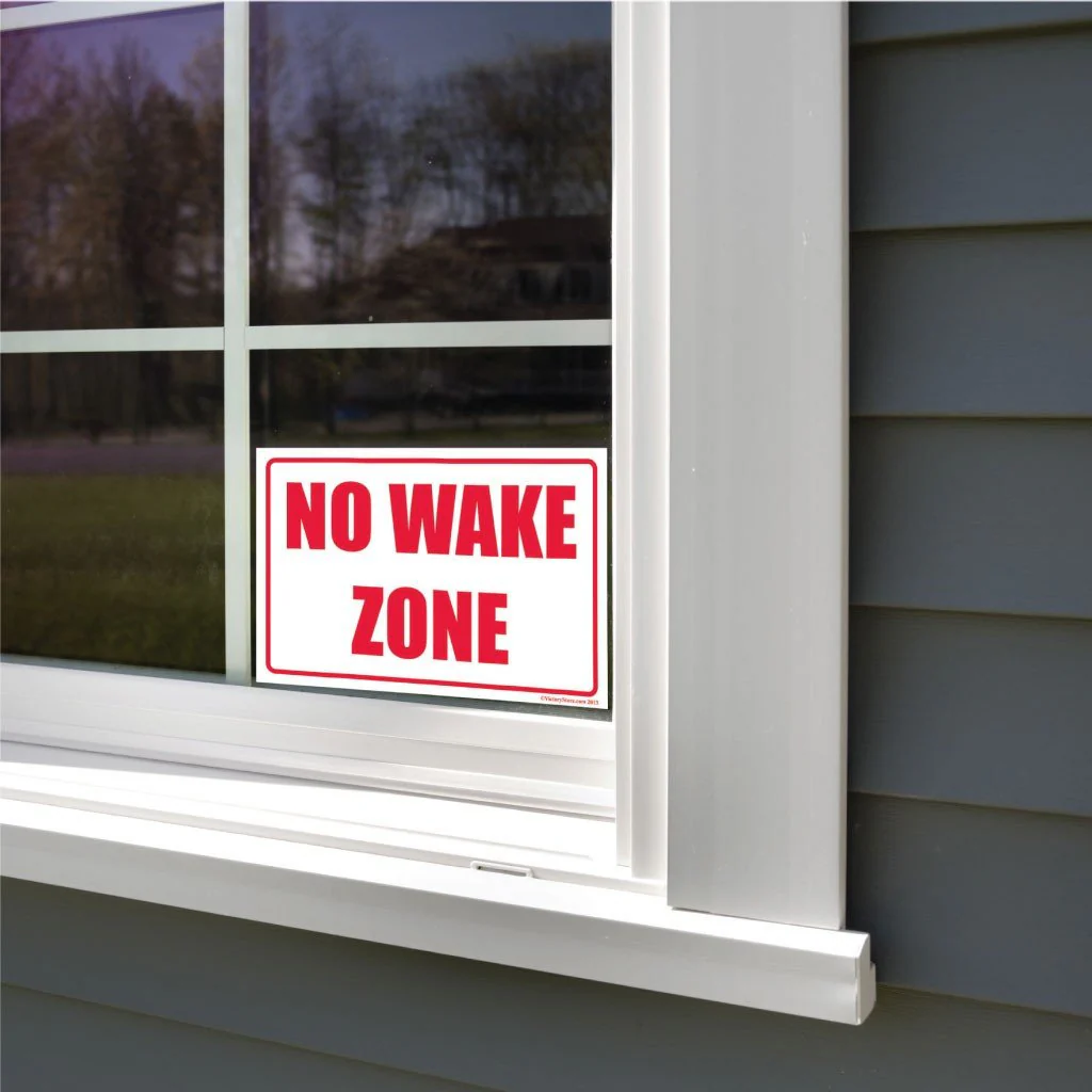 No Wake Zone Sign or Sticker - Image 3