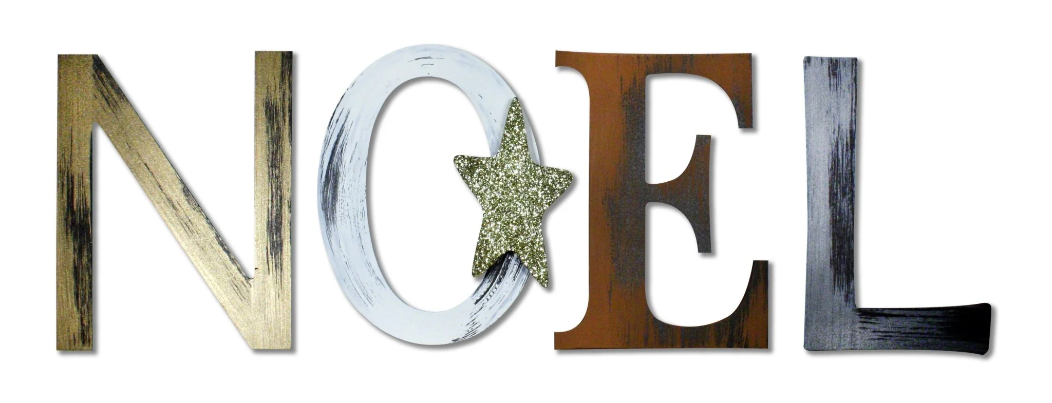 Glitter Noel Sign with Star - Image 4