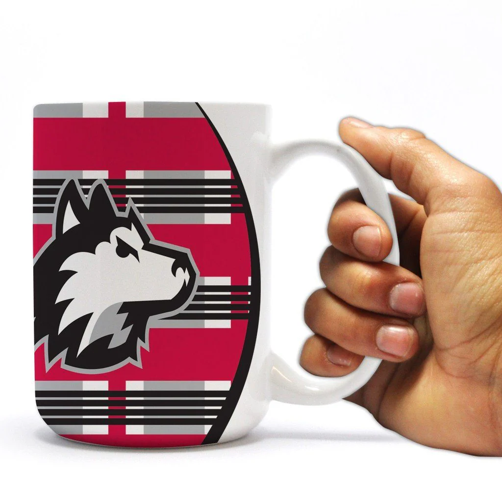 Northern Illinois University 15oz Plaid Coffee Mug - Image 2