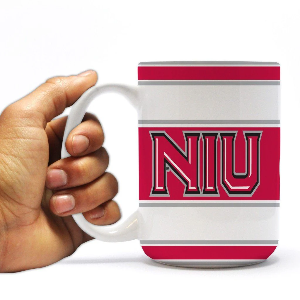 Northern Illinois University 15oz Striped Coffee Mug