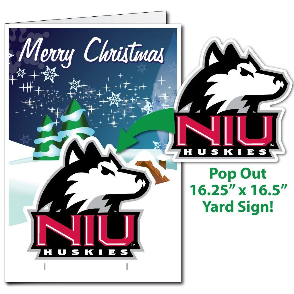2'x3' Giant Northern Illinois Valentines Greeting Card & Yard Sign - Image 5
