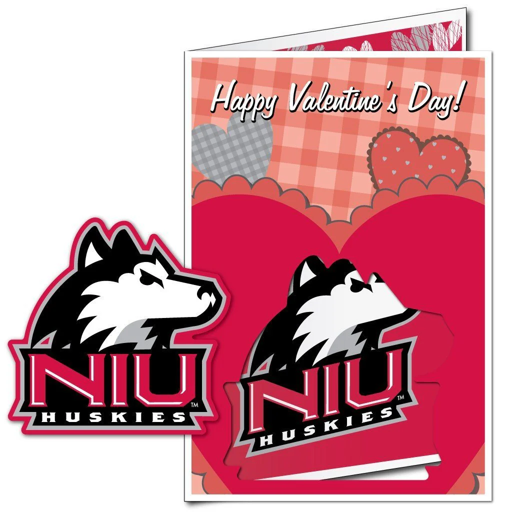 2'x3' Giant Northern Illinois Valentines Greeting Card & Yard Sign - Image 6
