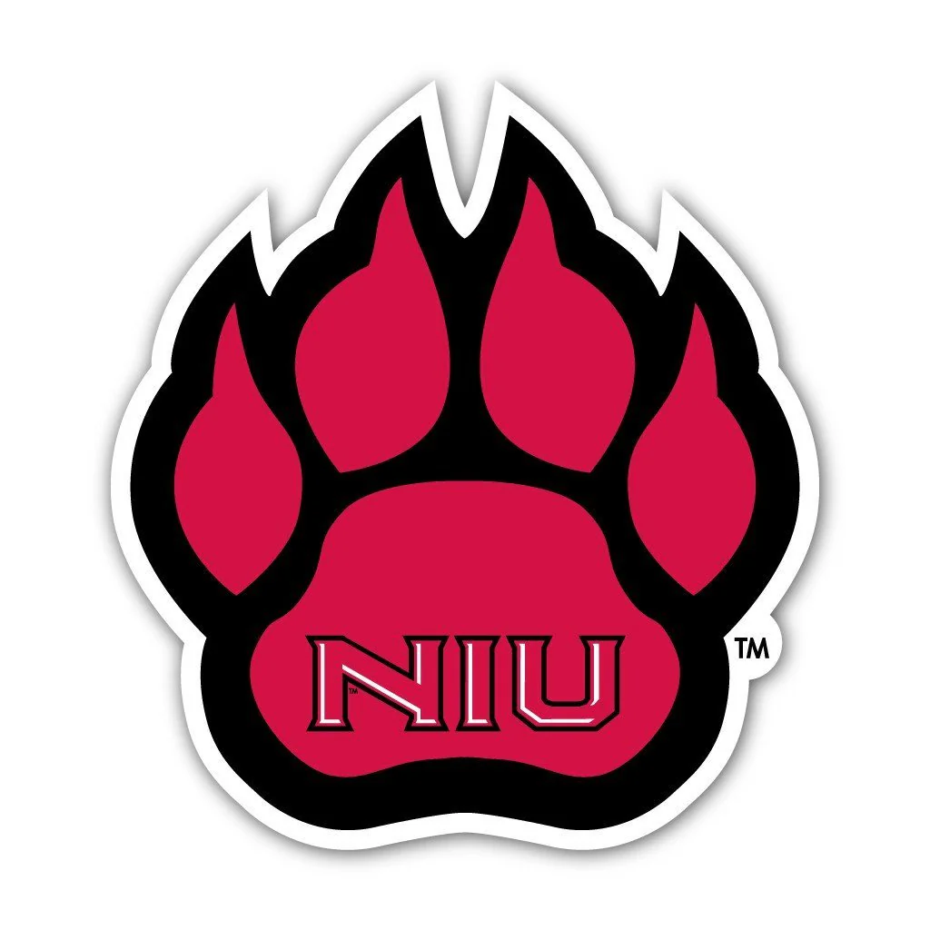 Northern Illinois University Paw Shaped Magnet - Image 2