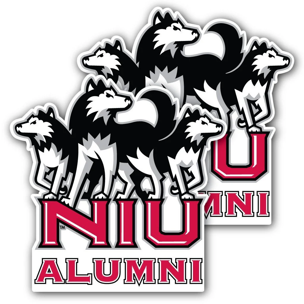 Northern Illinois University Alumni Window Decal Set of 2 - Image 2