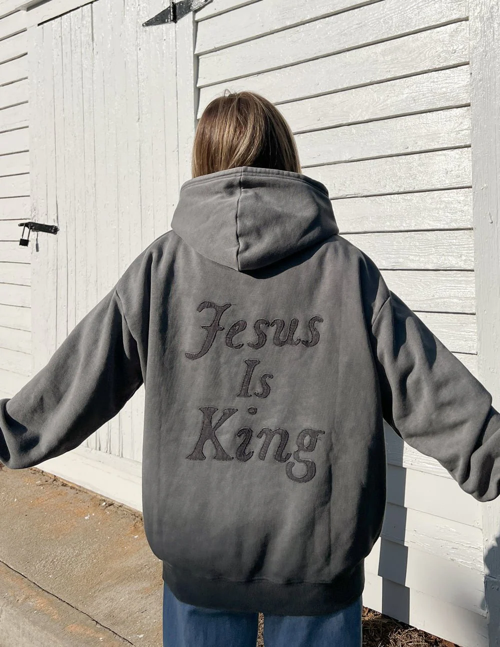 Not Sorry Jesus Is King Unisex Hoodie - Image 6
