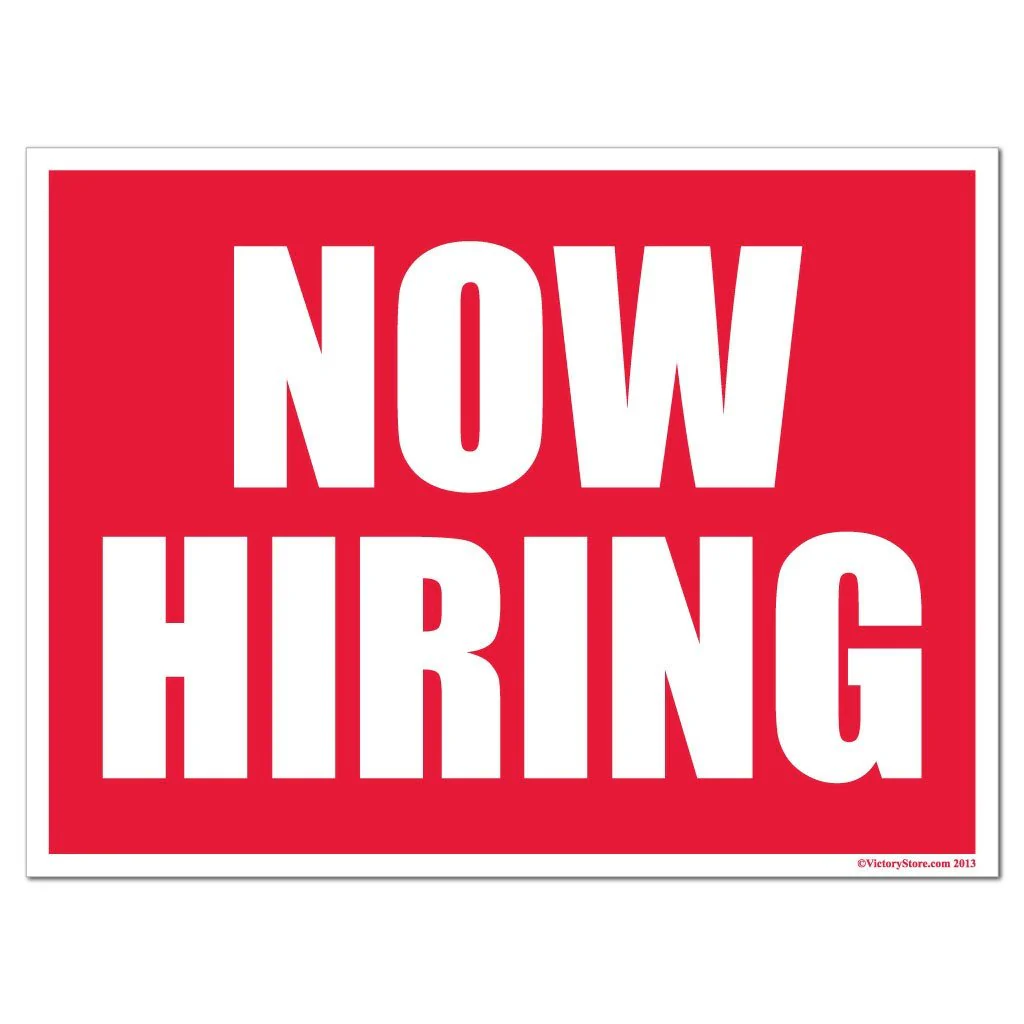 Now Hiring Sign or Sticker - Image 2