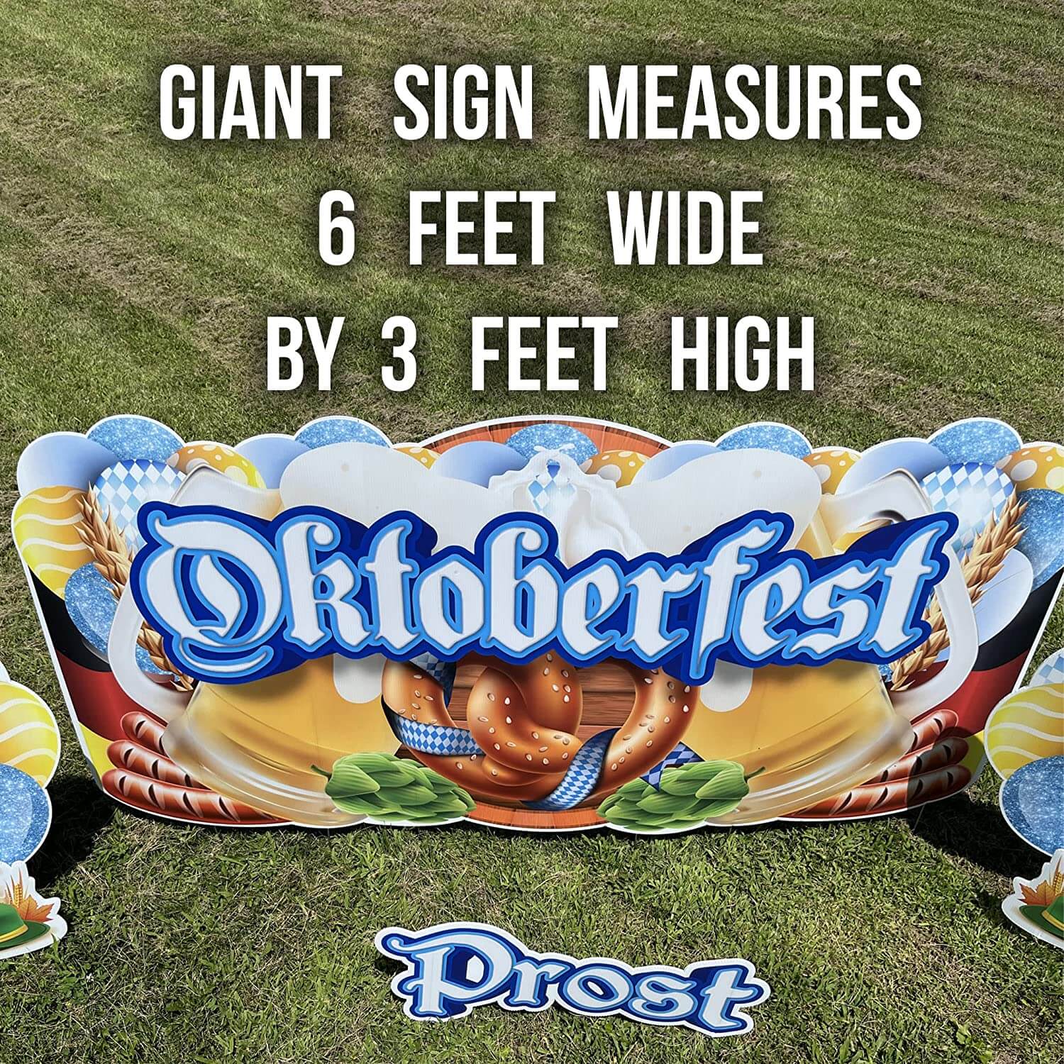 Oktoberfest Oversized EZ Yard Card 6 piece set - Image 2