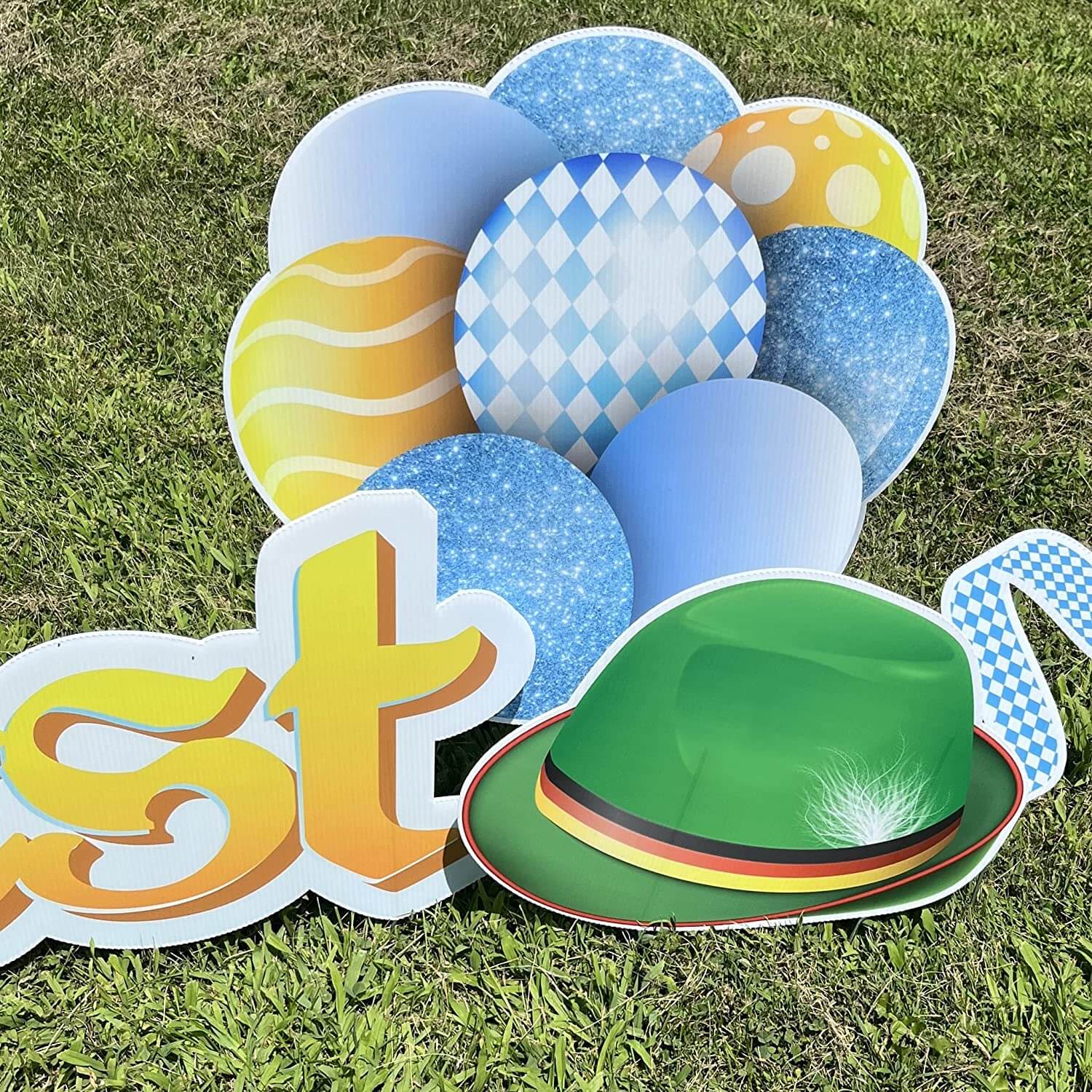 Oktoberfest Quick Set Yard Card 12 piece set - Image 3