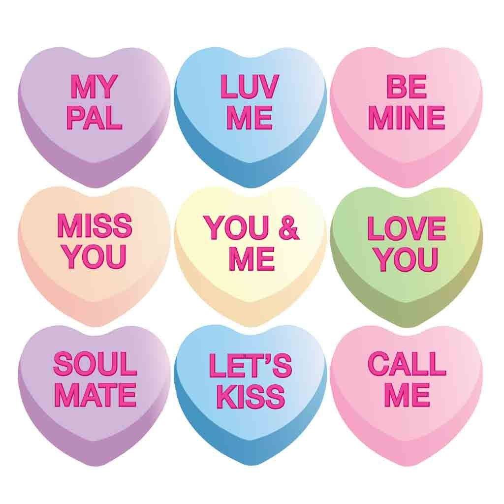 Valentine's Hanging Candy Hearts Decorations - Image 2