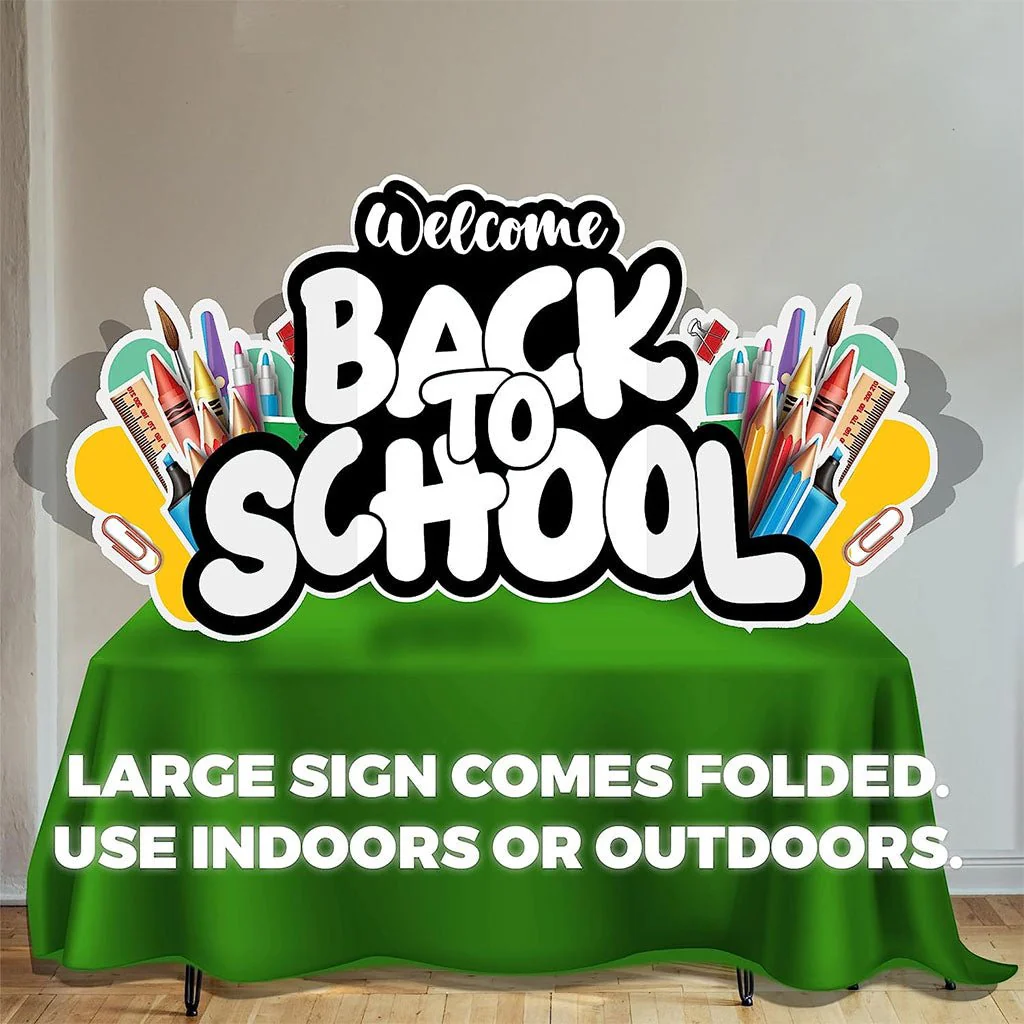 Oversized STEM Welcome Back To School Yard Sign - 11 pc set - Image 3