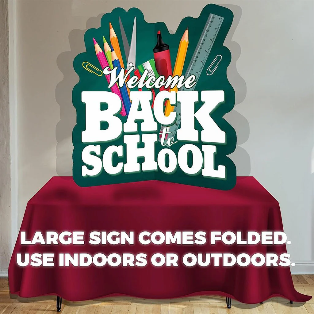 Oversized STEM Welcome Back To School Yard Sign - 11 pc set - Image 9