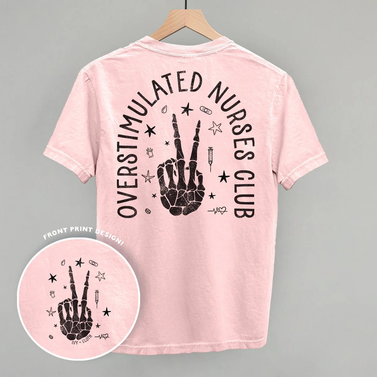 Overstimulated Nurses Club (Back Print) - Image 3