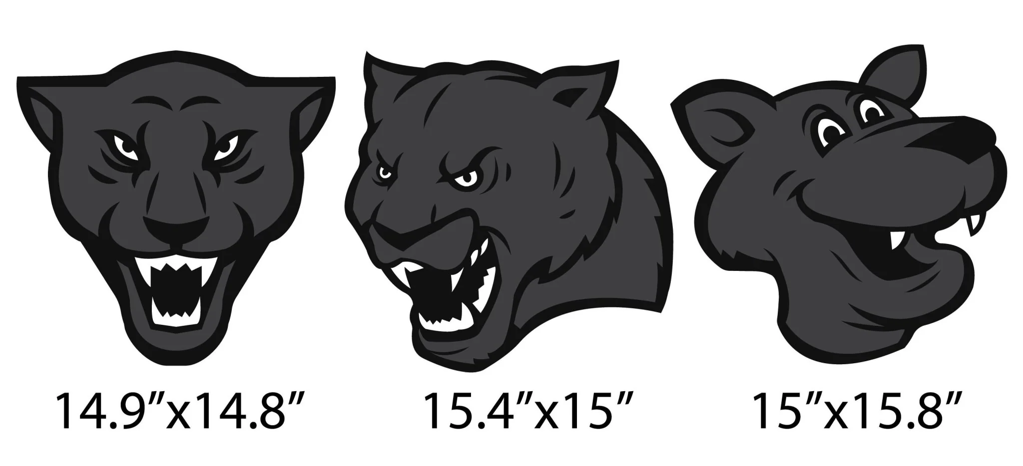 Panther Mascot Yard Sign Accessory Set - Image 3