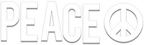 PEACE Yard Sign Letter Cutouts and Symbol | 18" Tall | 12 Stakes Included - Image 2