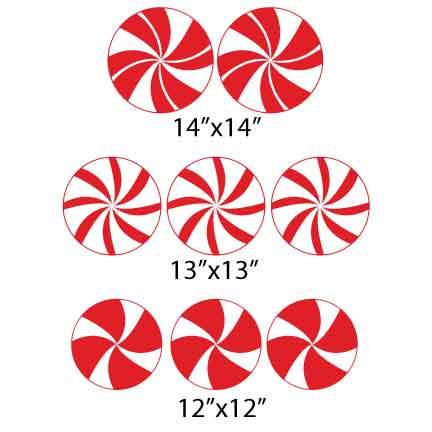 Peppermint Pathway Markers Yard Card 8 piece set - Image 2