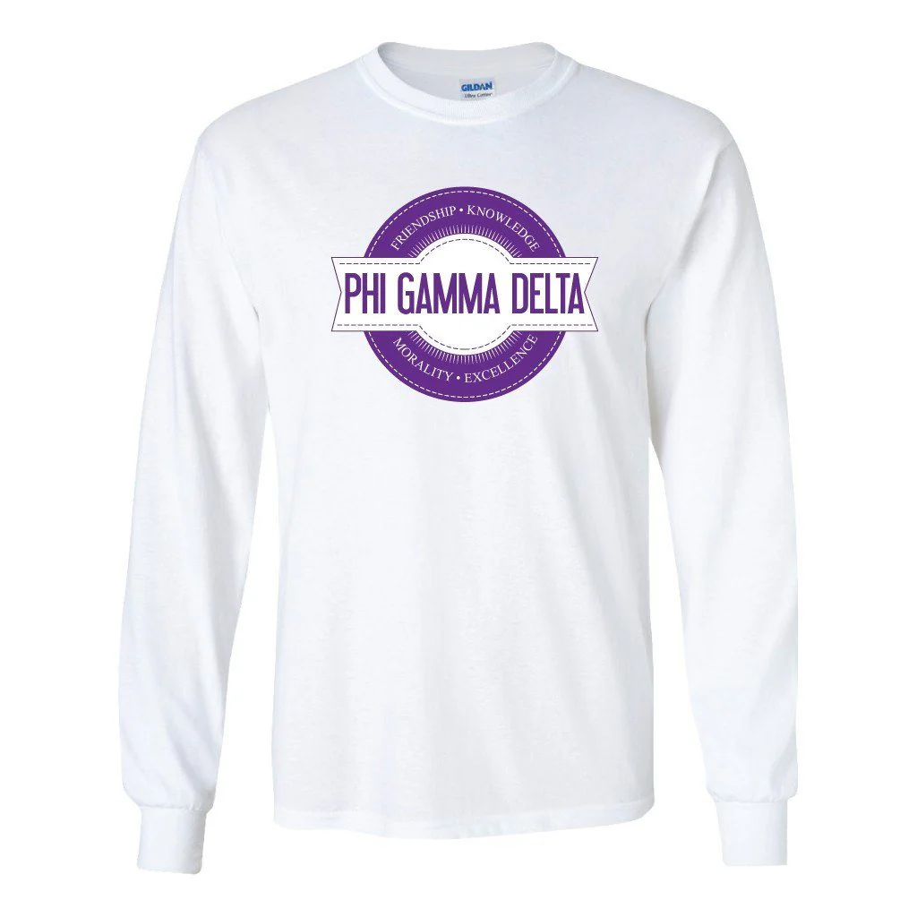 Phi Gamma Delta Seal Long Sleeve T-shirt