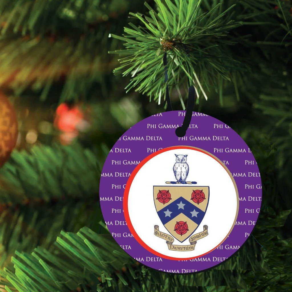 Phi Gamma Delta Ornament Set of 3 Shapes - Image 3