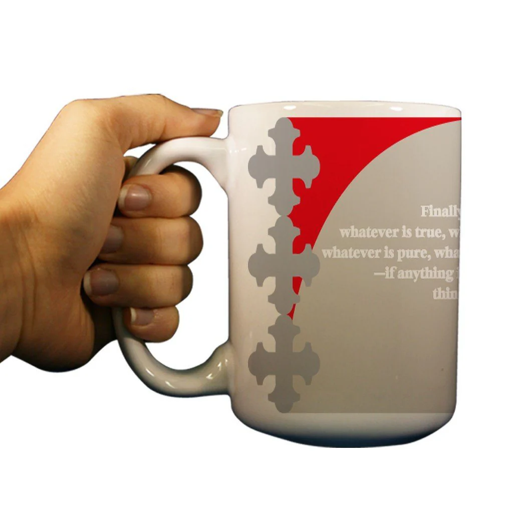 Philippians 4:8 Religious 15oz Coffee Mug