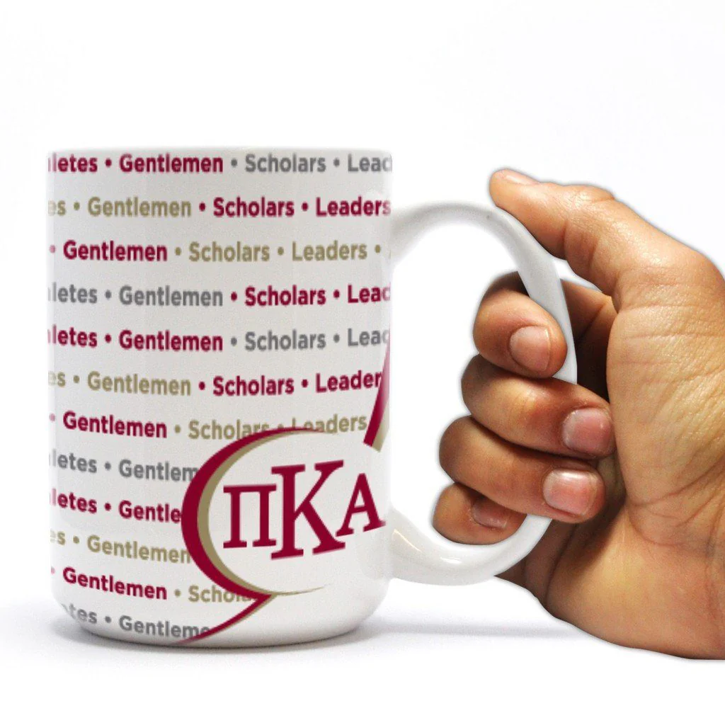 Pi Kappa Alpha 15oz Greek Letters with Words Coffee Mug - Image 2