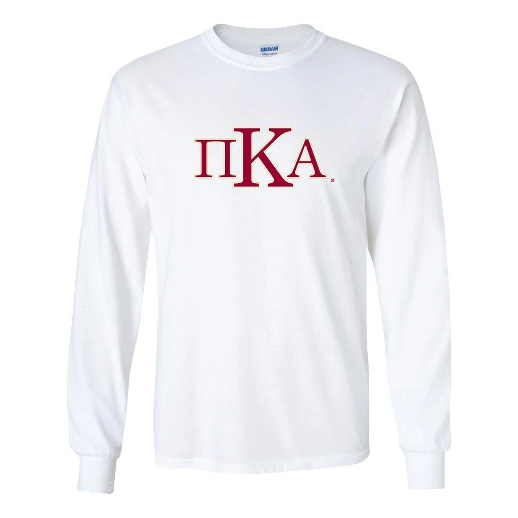 Pi Kappa Alpha Greek Letter Long Sleeve T-shirt