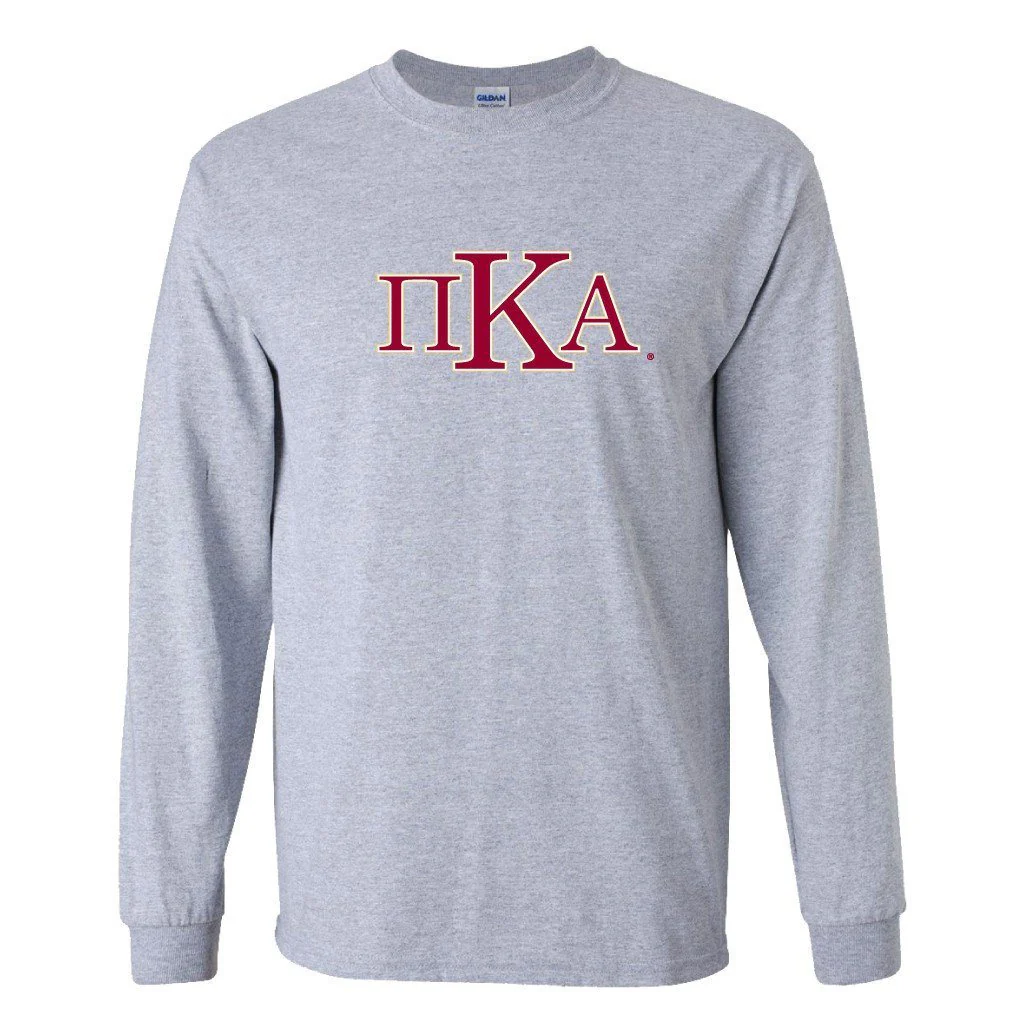 Pi Kappa Alpha Greek Letter Long Sleeve T-shirt - Image 2
