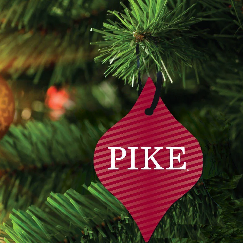 Pi Kappa Alpha Tapered Ornament Set of 3