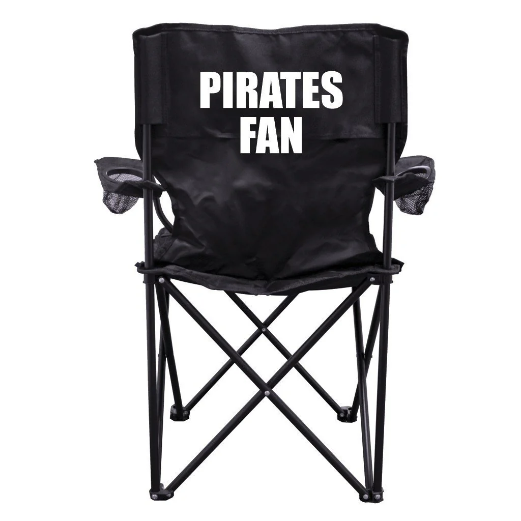 Pirates Fan Black Folding Camping Chair