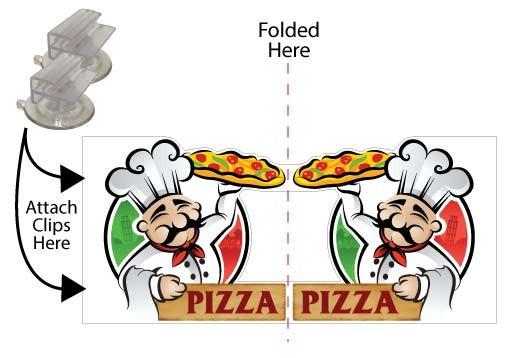 Pizza 3D Window Sign - Image 2