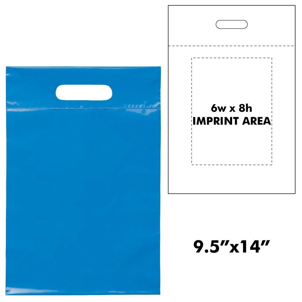 Plastic Die Cut Handle Bags | 9.5"H x 14"H - Image 5