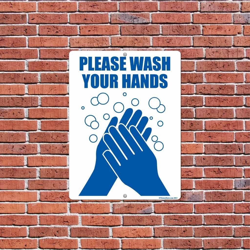 Please Wash Your Hands Sign or Sticker