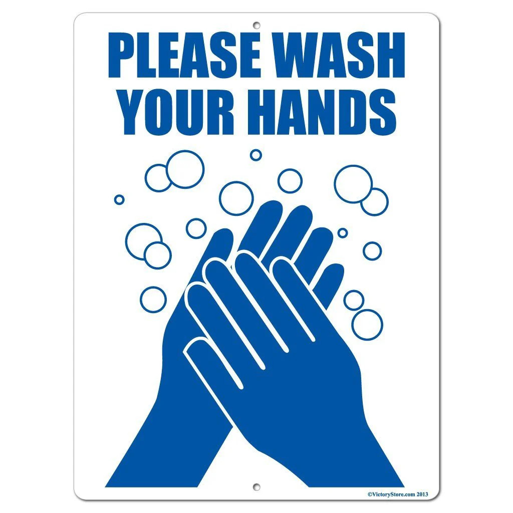 Please Wash Your Hands Sign or Sticker - Image 4