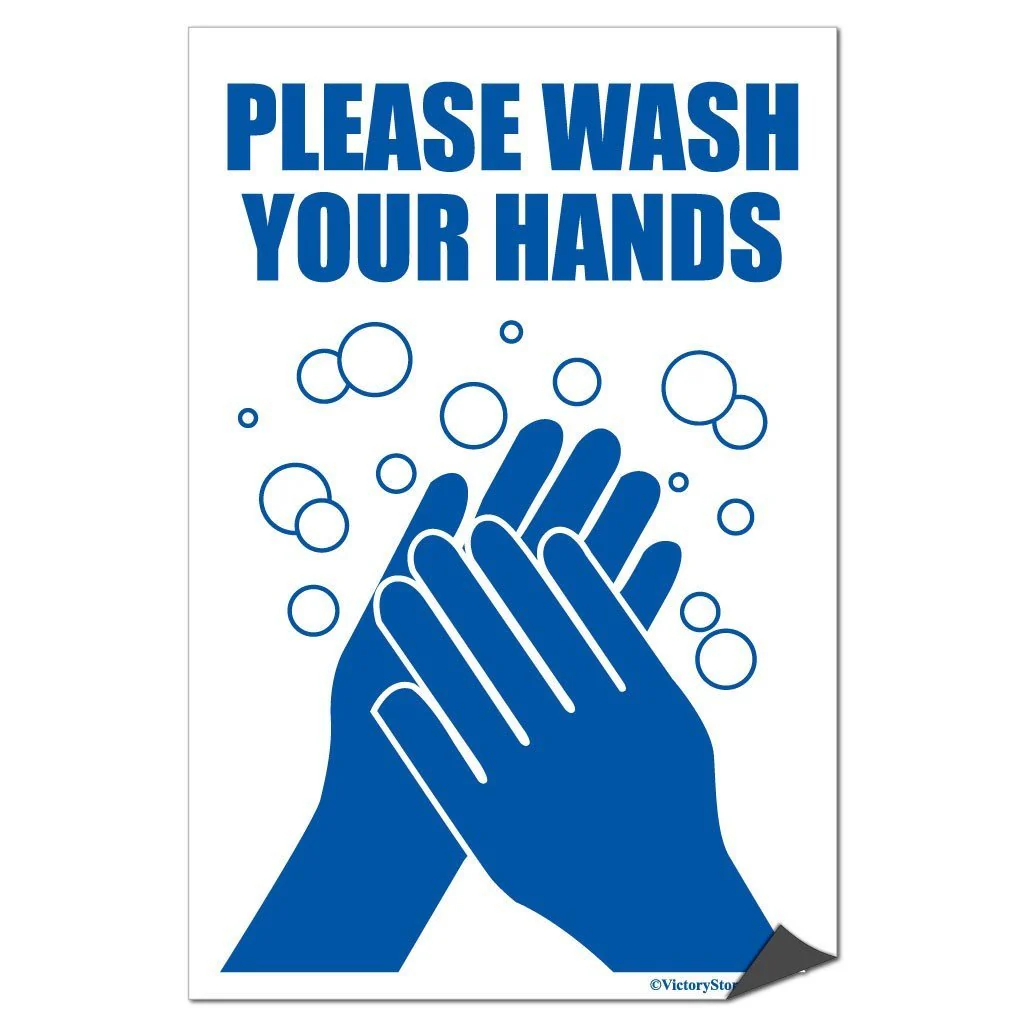 Please Wash Your Hands Sign or Sticker - Image 5