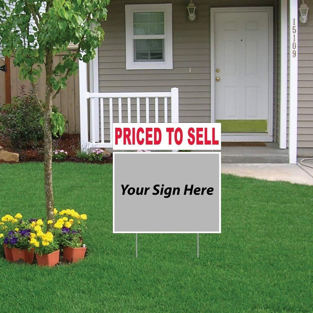 Priced to Sell Real Estate Yard Sign Rider Set