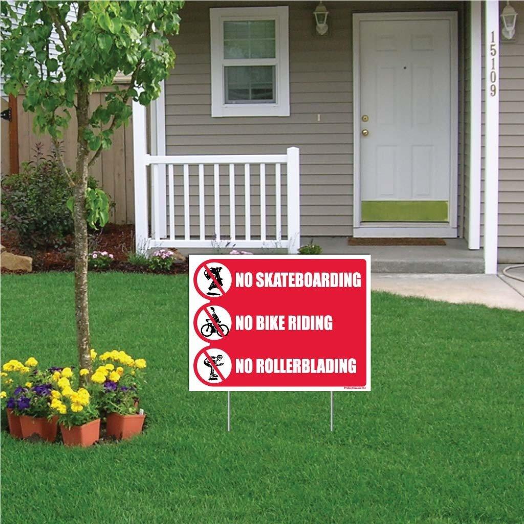 No Skateboarding, Bike Riding, Rollerblading Signs or Stickers - Image 11