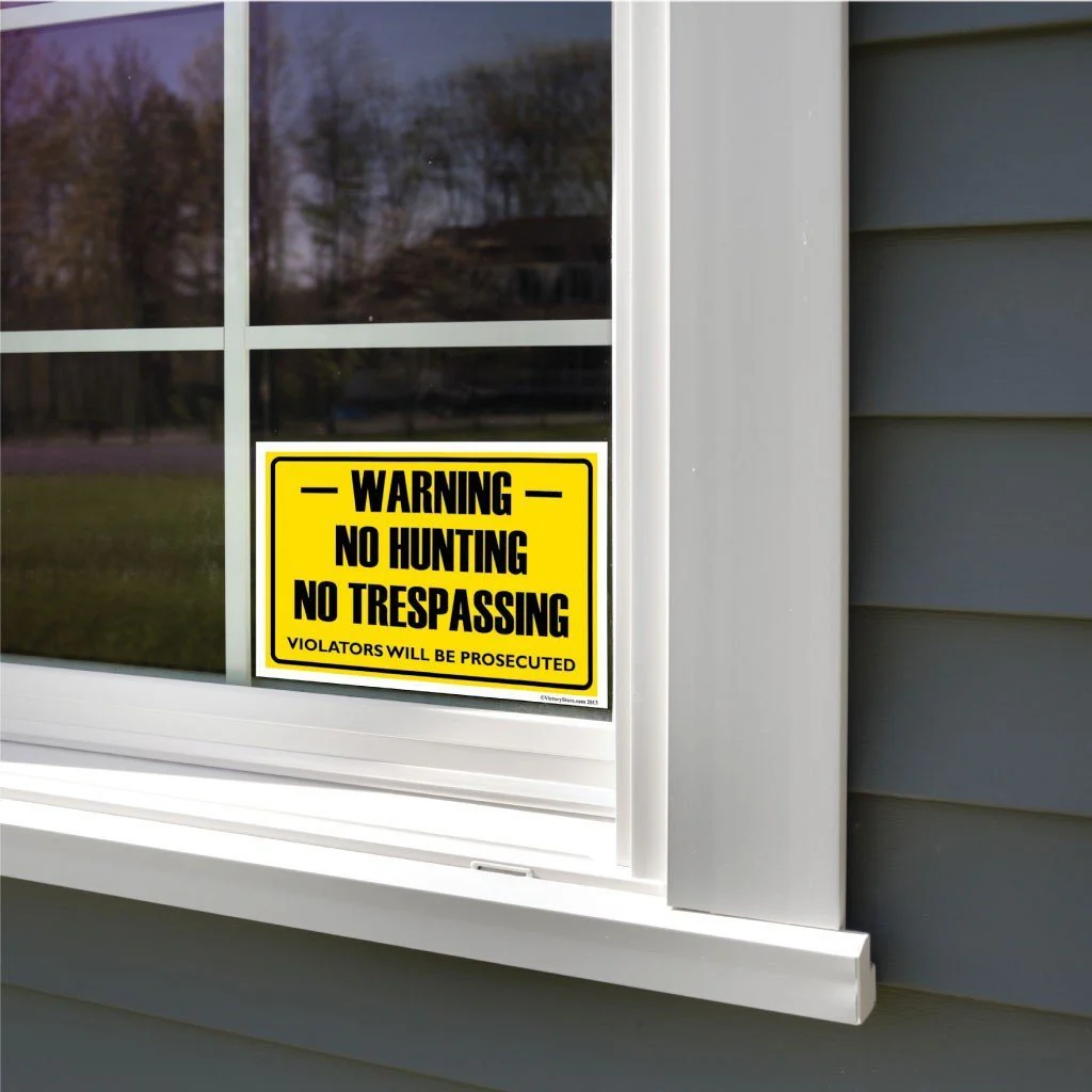 Private Property No Trespassing Hunting or Fishing Sign or Sticker - Image 7