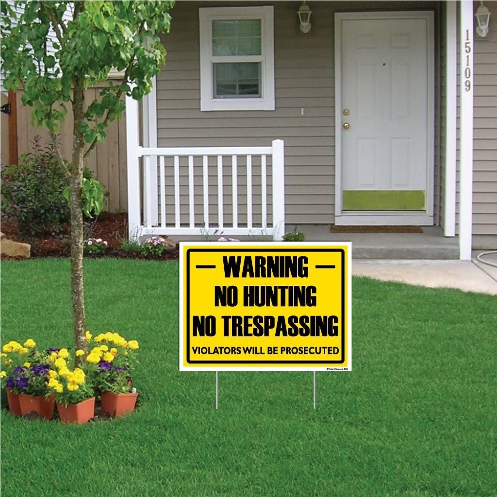 Private Property No Trespassing Hunting or Fishing Sign or Sticker - Image 9