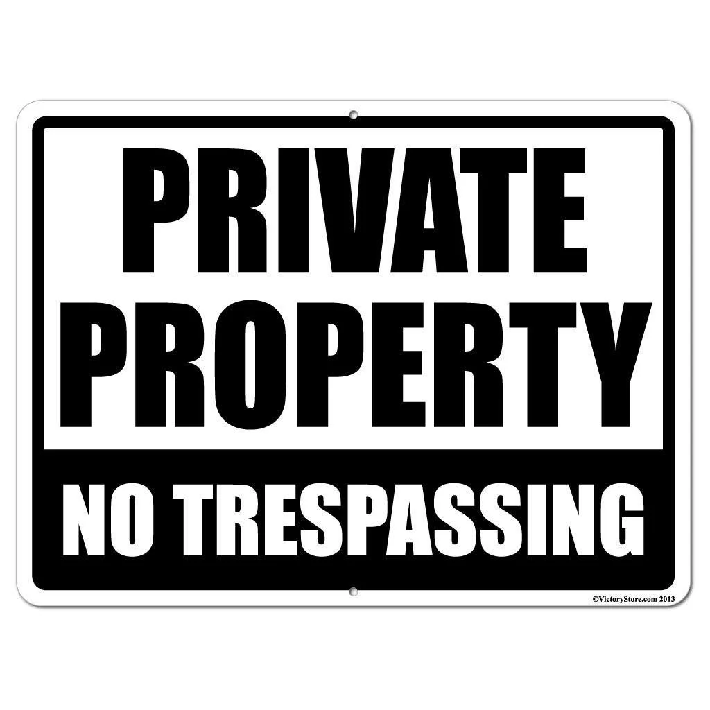 Private Property No Trespassing Signage - Image 4