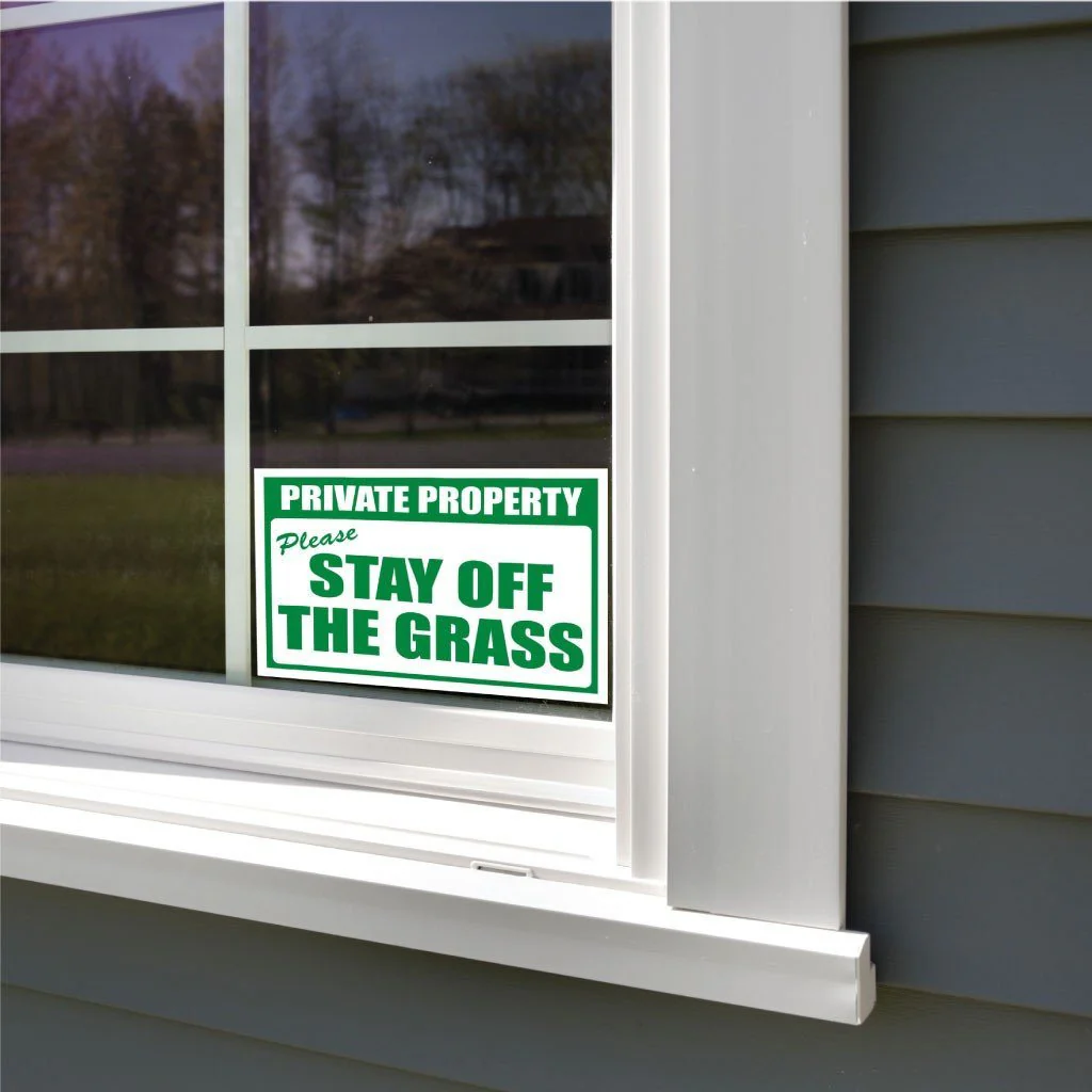 Please Stay off the Grass Sign or Sticker - Image 6