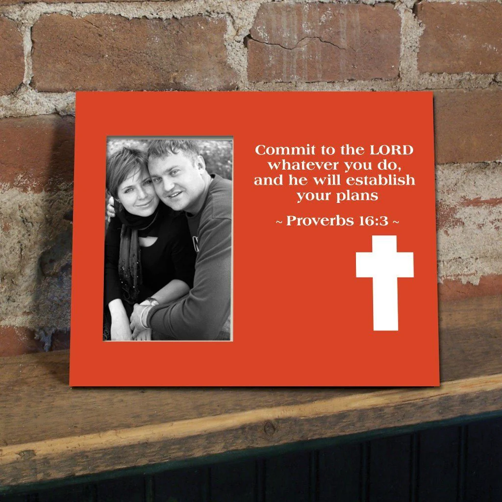 Proverbs 16:3 Decorative Picture Frame