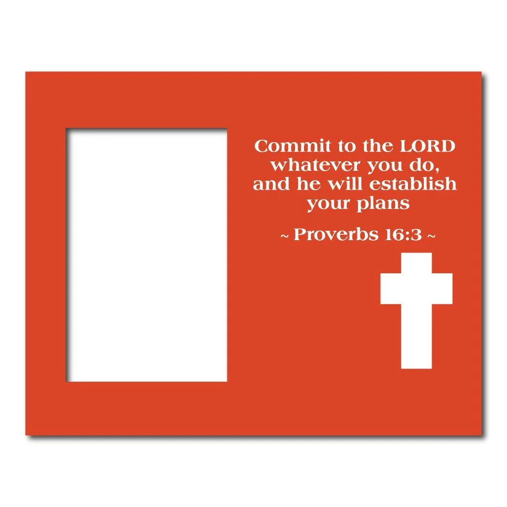 Proverbs 16:3 Decorative Picture Frame - Image 2