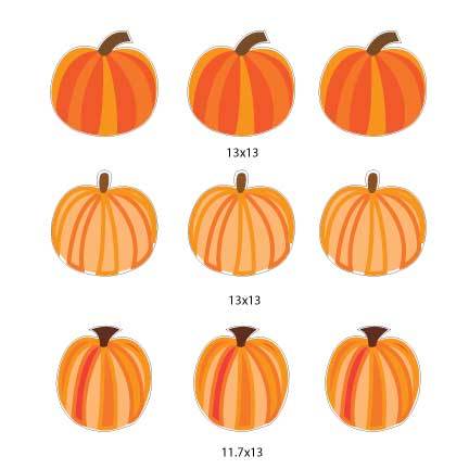 Pumpkin Pathway Marker Yard Cards 9 piece set - Image 2