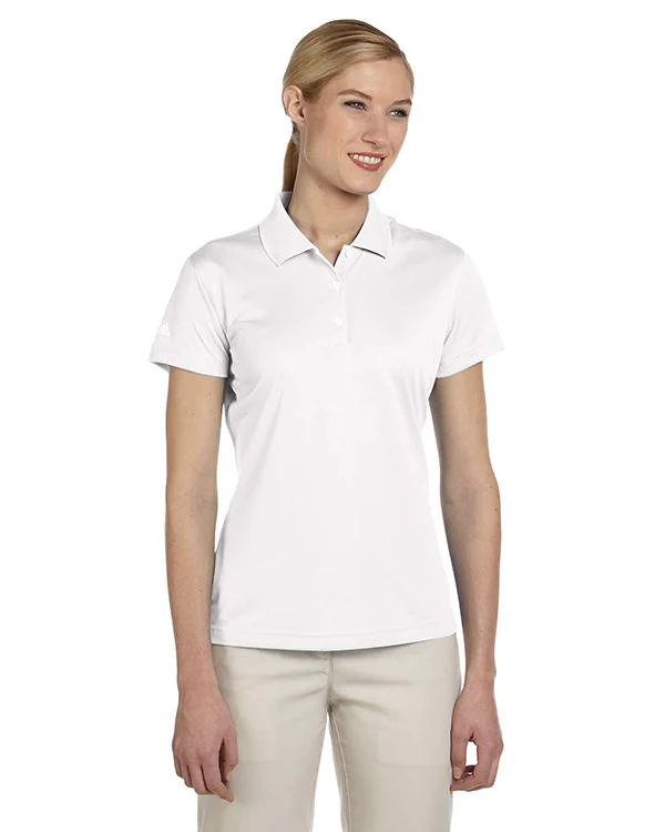 QCR Ladies' adidas Golf Climalite® Mesh Polo - Image 3