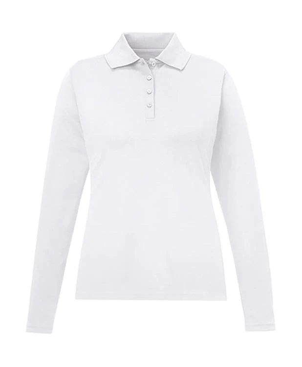QCR Ladies' Performance Long-Sleeve Piqué Polo - Image 4