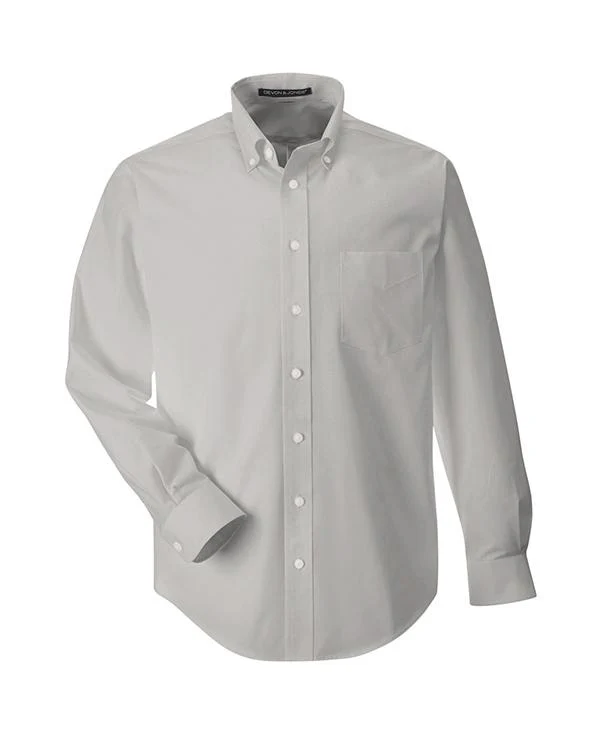 QCR Men's Solid Broadcloth Button Down Shirt - Image 3