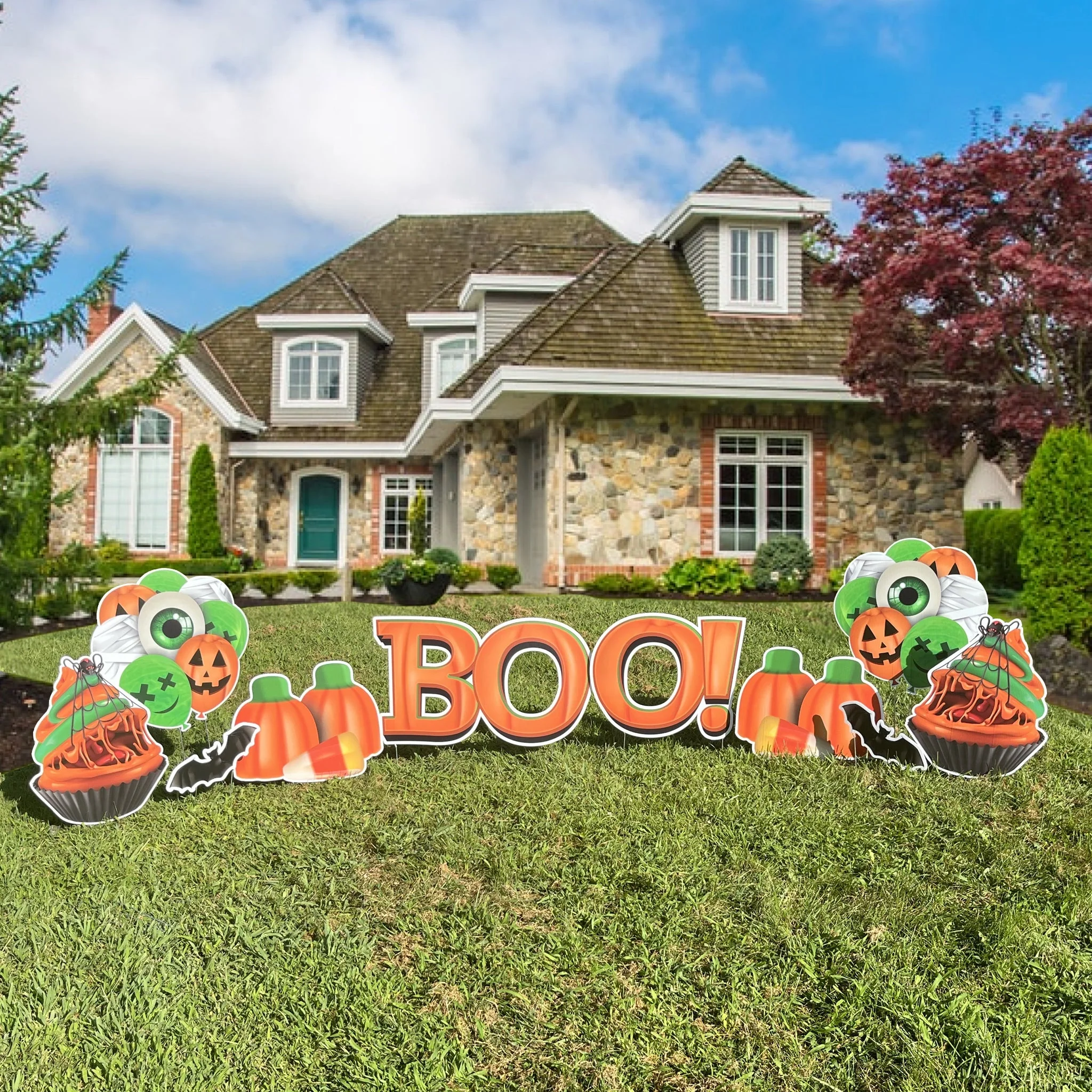 BOO! Pumpkins & Candies Halloween Quick Set - 10pc Set